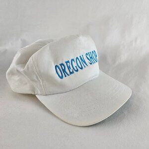 Oregon Shop Vintage Yupoong Strap Back Hat Cap White One Size Adjustable 90s   L